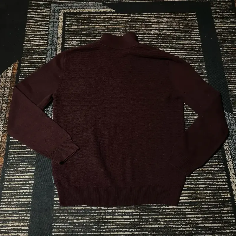 Suéter Calvin Klein Quarter Zip Talla M - 4