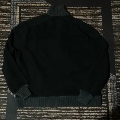 Suéter negro Calvin Klein con cierre Talla XL - miniatura 3