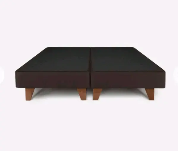 Base de cama king rosen con patas de madera - 1