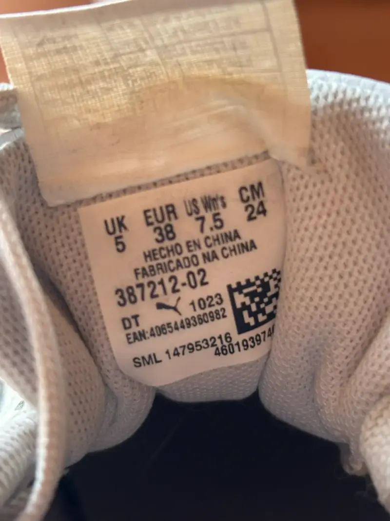Zapatillas deportivas blancas Puma talla 38 - 3