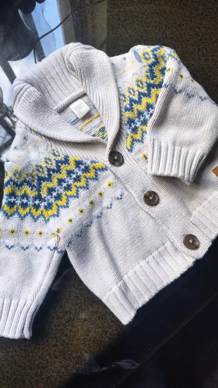 Chaleco de lana para niño con diseño nórdico - 1