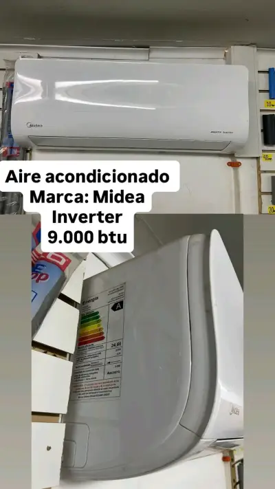 Aire Acondicionado Midea Inverter 9000 BTU - miniatura 1