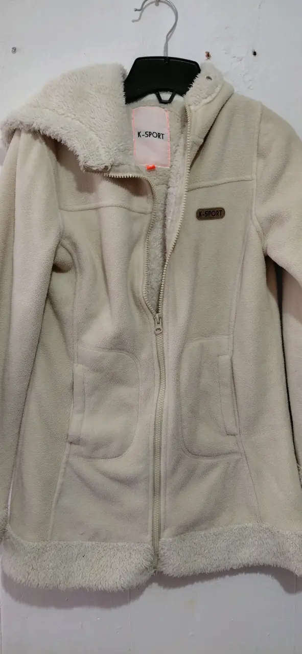 Chaqueta polar beige con cierre K-Sport - 2