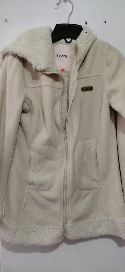 Chaqueta polar beige con cierre K-Sport - miniatura 2