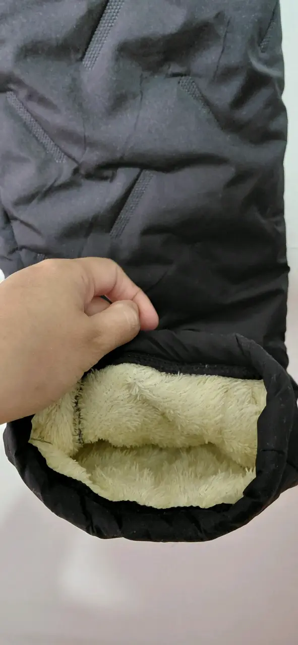 Pantalones térmicos negros con forro polar - 1