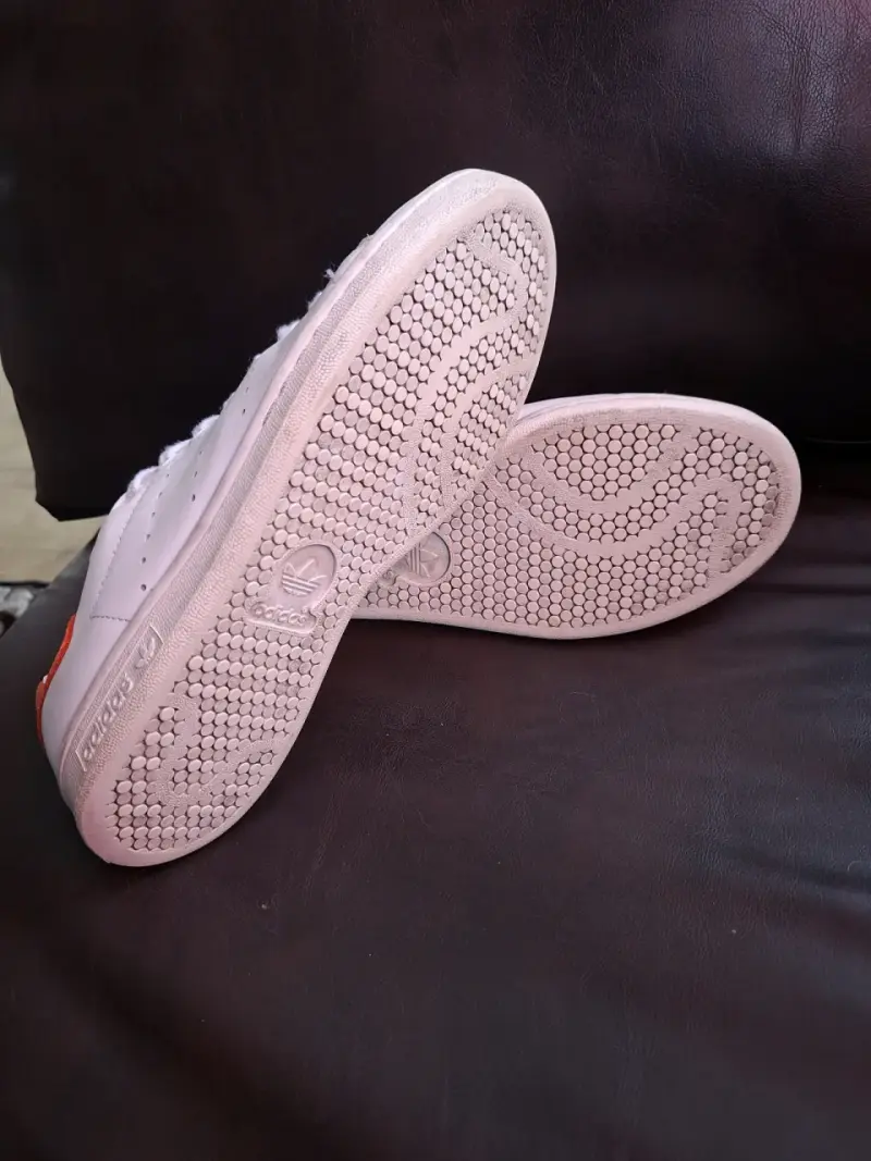 Zapatillas Adidas Stan Smith Blancas y Naranjas - 3