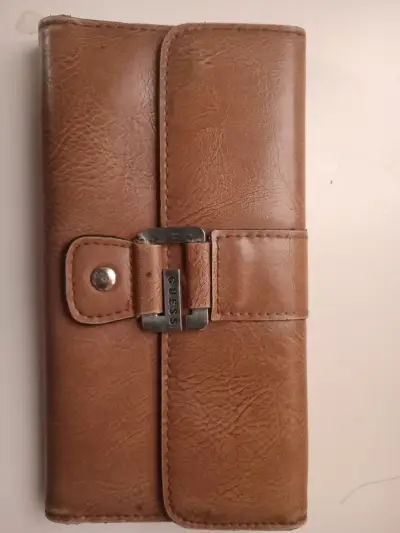 Billetera de cuero Guess marrón - miniatura 1