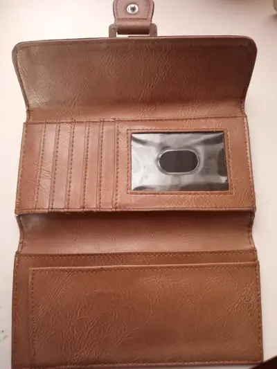 Billetera de cuero Guess marrón - miniatura 2