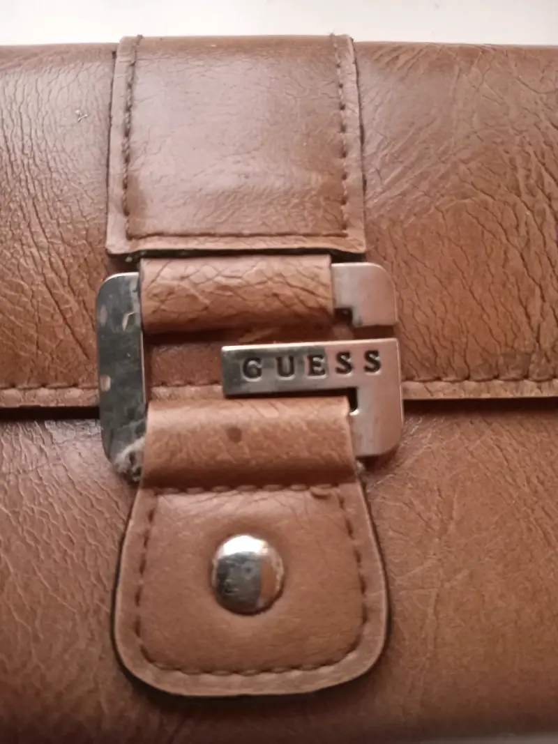 Billetera de cuero Guess marrón - 3