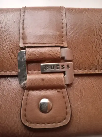 Billetera de cuero Guess marrón - miniatura 3