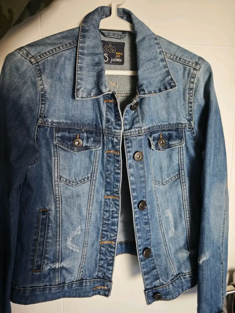 Chaqueta de mezclilla Lois para mujer talla S - 1
