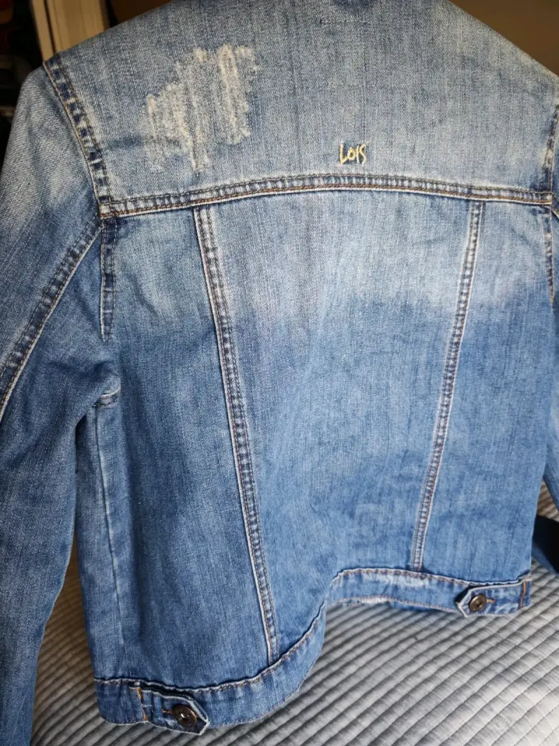Chaqueta de mezclilla Lois para mujer talla S - 4