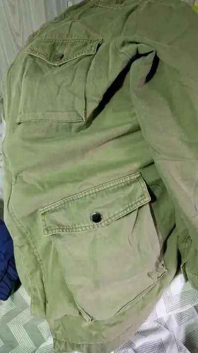 Chaqueta verde militar para hombre Iconic - miniatura 3