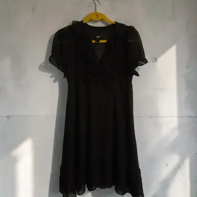 Vestido negro H&M xs - miniatura 1