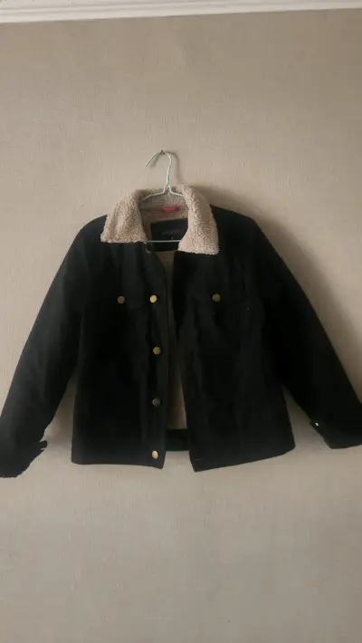 Chaqueta negra con forro de lana Wados - miniatura 1