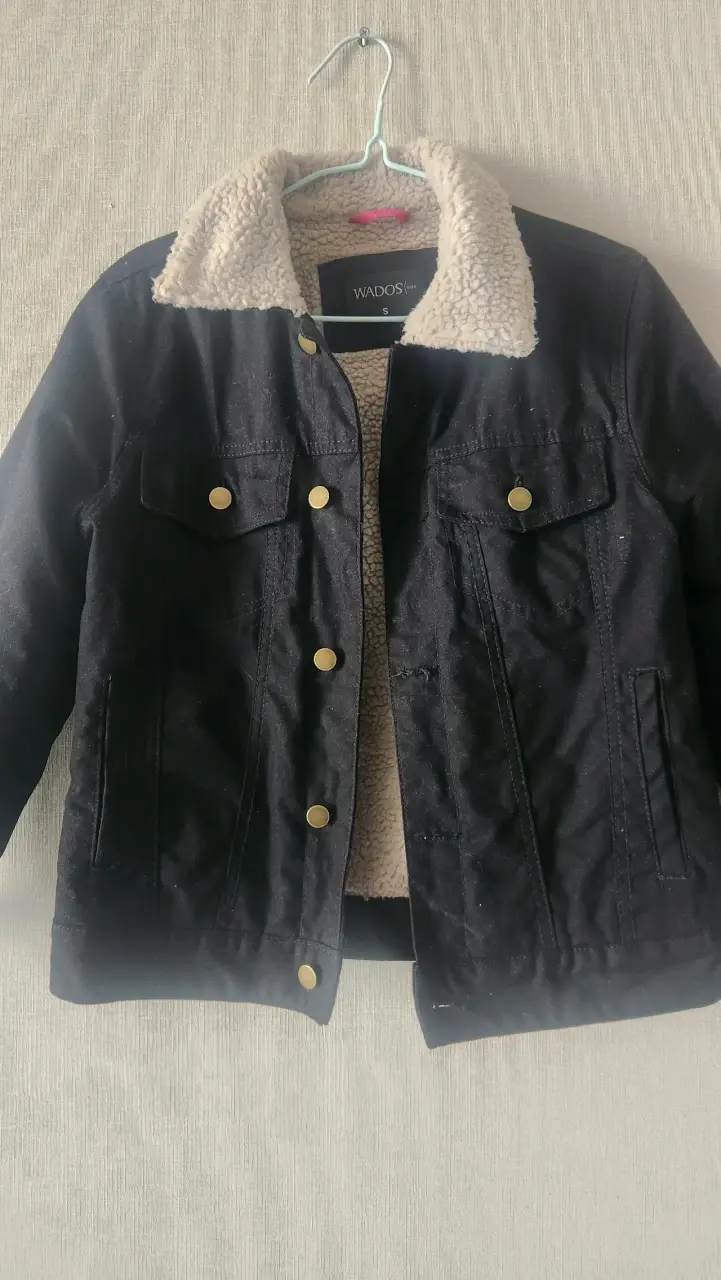 Chaqueta negra con forro de lana Wados - 2