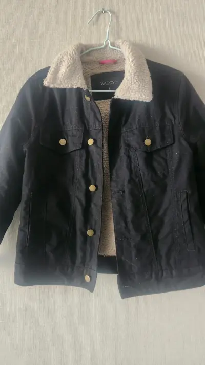 Chaqueta negra con forro de lana Wados - miniatura 2