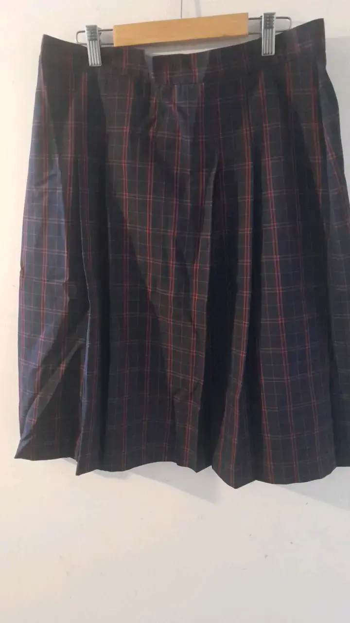 Falda escocesa a cuadros para mujer - 1