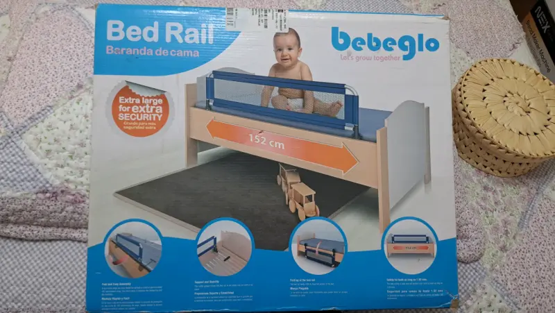Baranda de cama Bebeglo 152 cm extra seguridad - 2