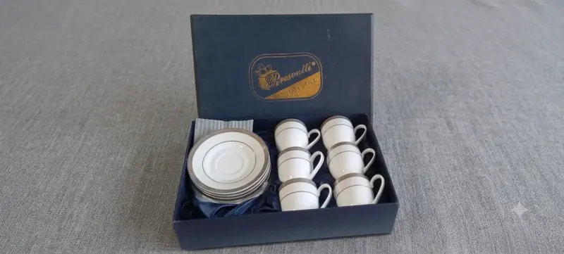 Juego de tazas de cafe Porcelana