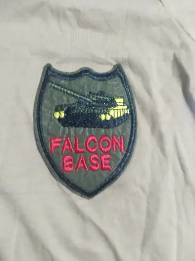 Polera beige con parche Falcon Base - miniatura 2