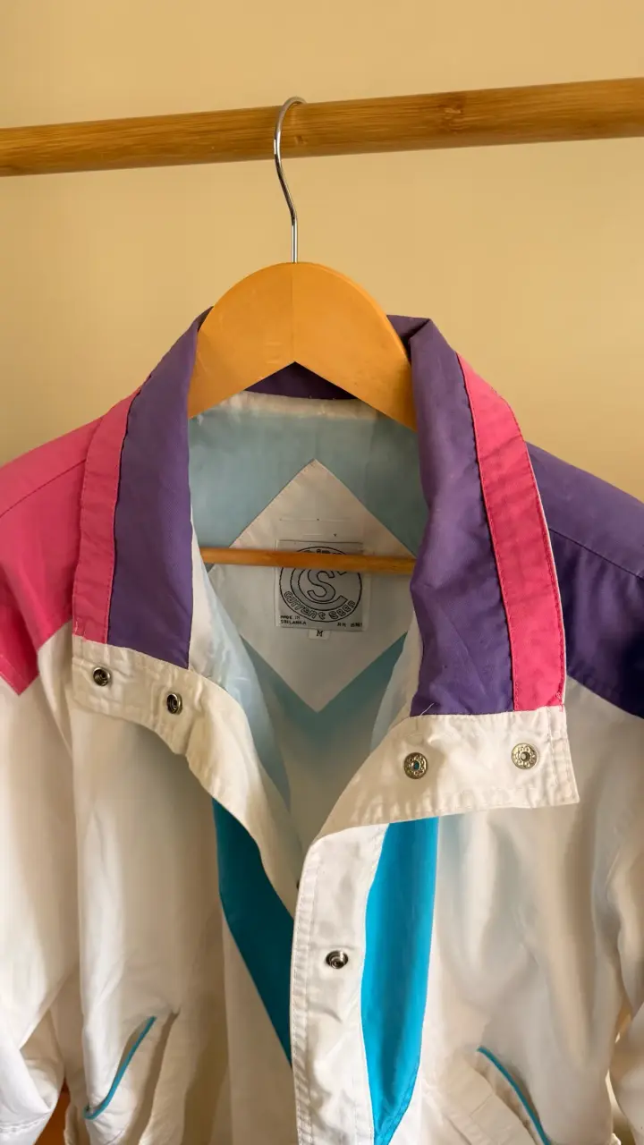 Chaqueta vintage multicolor para mujer - 2