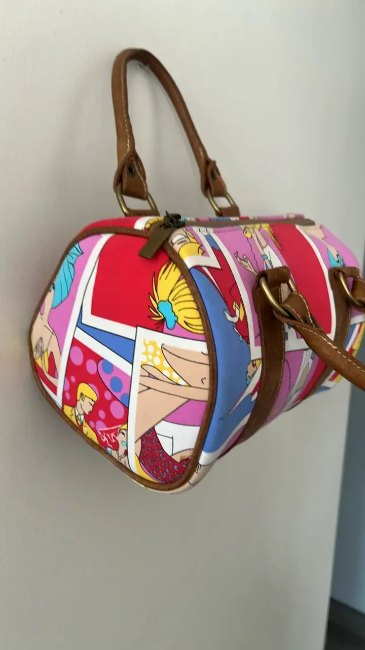 Bolso de mano estampado colorido - 2