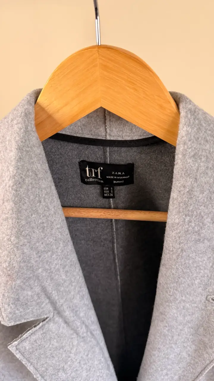 Blazer gris de lana Zara TRF - 2