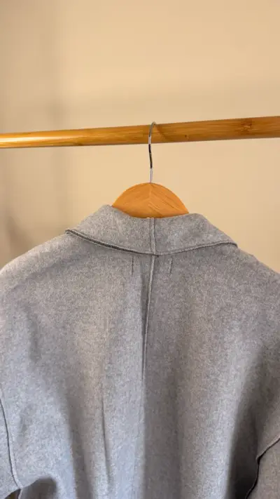 Blazer gris de lana Zara TRF - miniatura 5