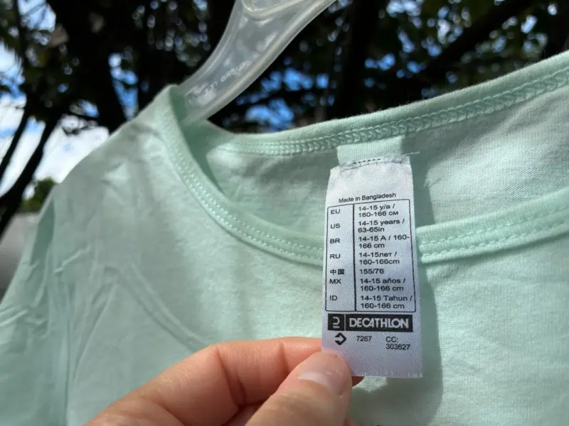 Polera verde menta de niña Decathlon - 2