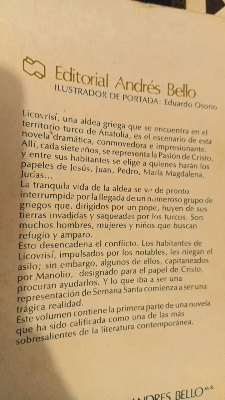 Libros 'Cristo de Nuevo Crucificado' Tomos I y II de Niko Kazantzakis - 2
