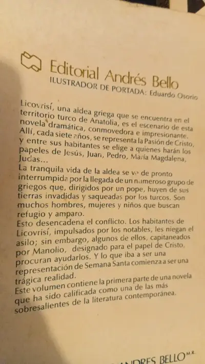 Libros 'Cristo de Nuevo Crucificado' Tomos I y II de Niko Kazantzakis - miniatura 2