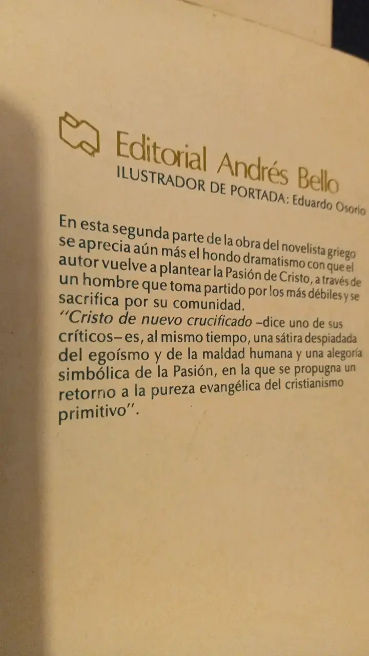 Libros 'Cristo de Nuevo Crucificado' Tomos I y II de Niko Kazantzakis - 3