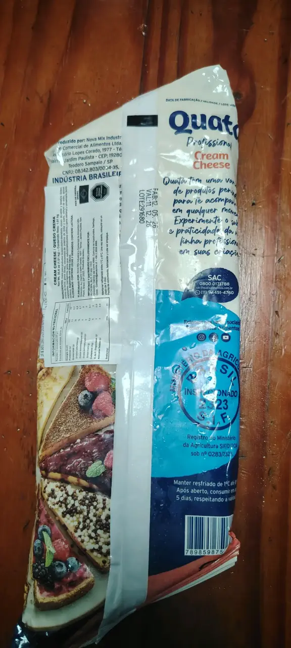 Queso Crema Profesional Quatá 1kg - 2