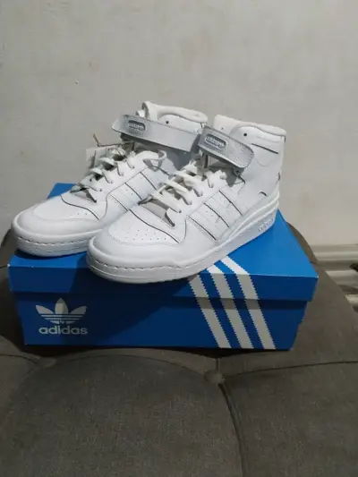 Zapatillas Adidas Forum Mid Blancas - miniatura 1