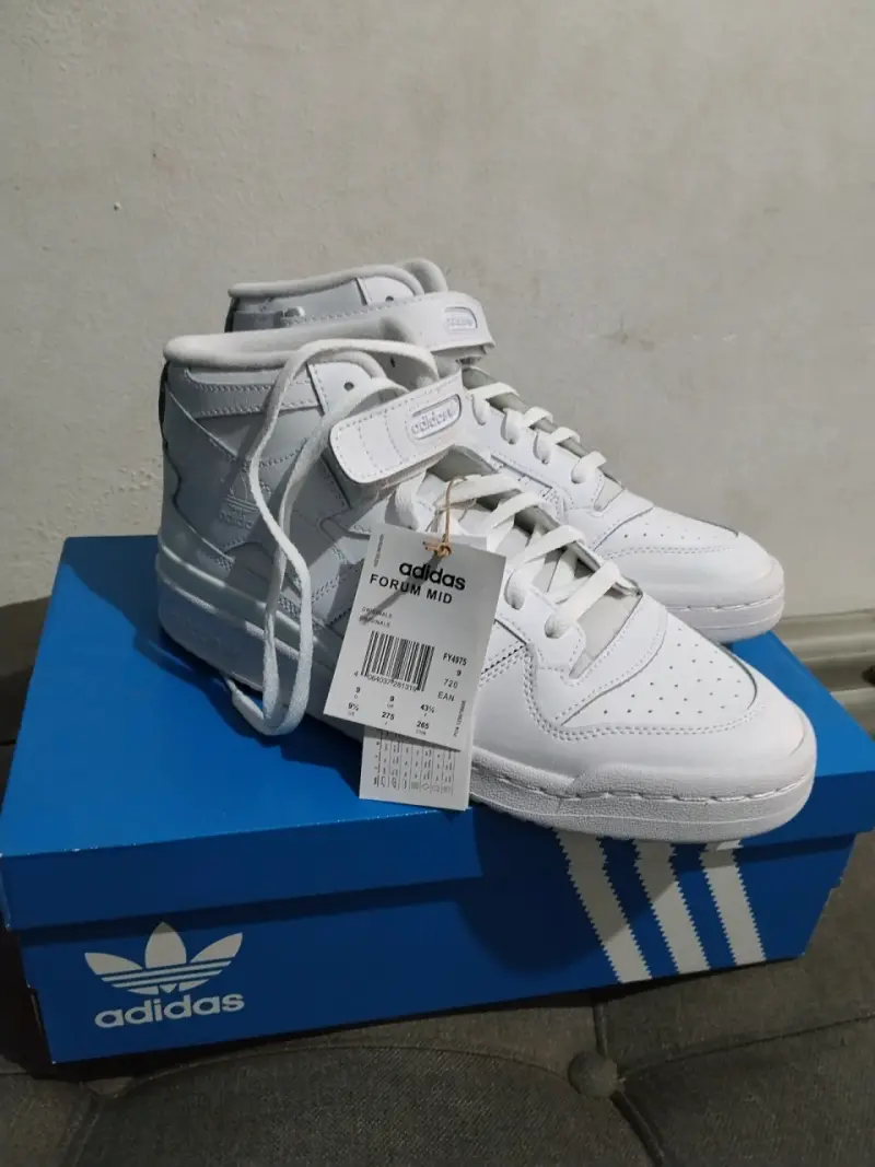 Zapatillas Adidas Forum Mid Blancas - 2