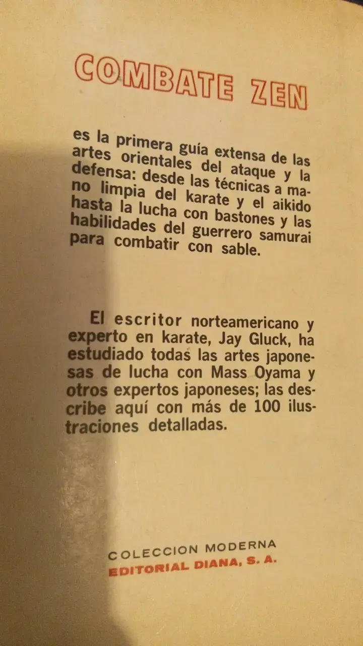 Libro Combate Zen de Jay Gluck - 2