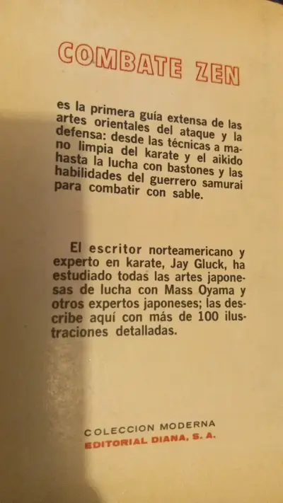 Libro Combate Zen de Jay Gluck - miniatura 2