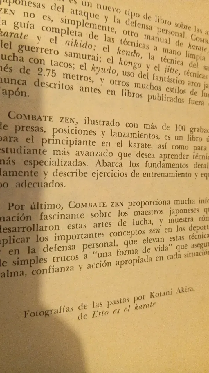 Libro Combate Zen de Jay Gluck - 3