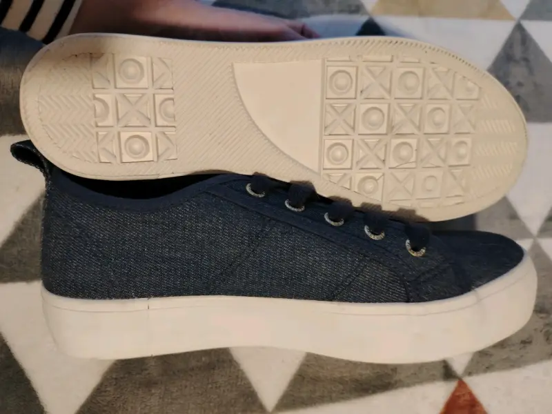 Zapatillas casuales de lona azul Bamers - 2
