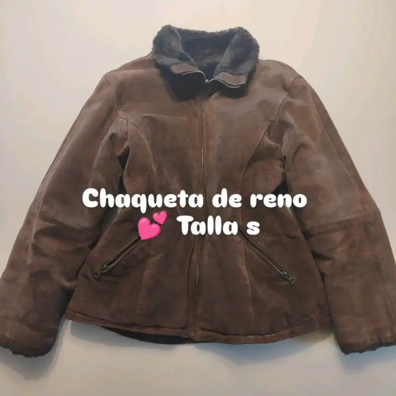 Chaqueta de reno marrón talla S