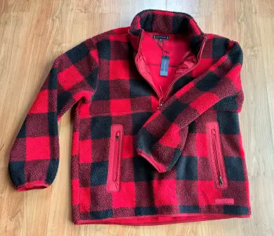 Polar Tommy Hilfiger rojo y negro a cuadros - miniatura 1