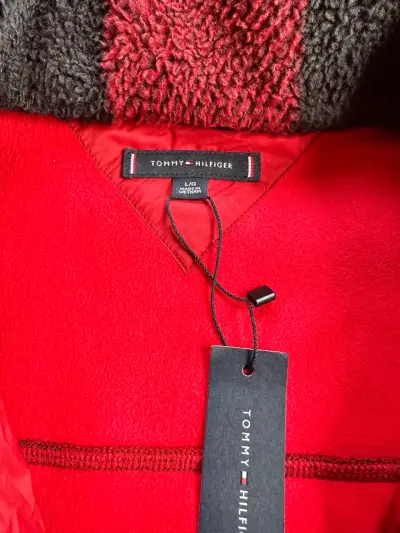 Polar Tommy Hilfiger rojo y negro a cuadros - miniatura 2