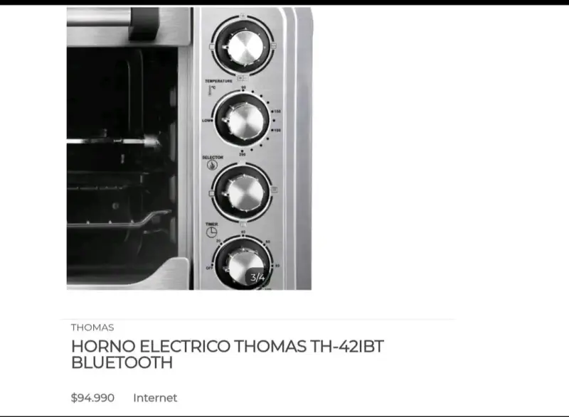 Horno Eléctrico Thomas TH-421BT con Bluetooth - 5
