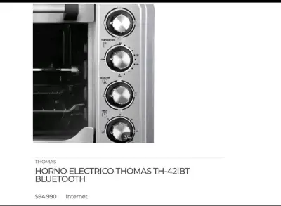 Horno Eléctrico Thomas TH-421BT con Bluetooth - miniatura 5