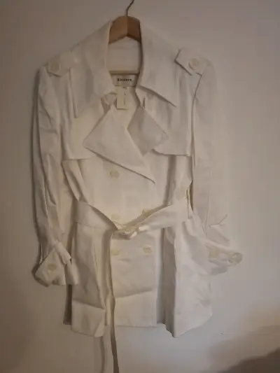 Abrigo trench blanco para mujer Egoiste - miniatura 1
