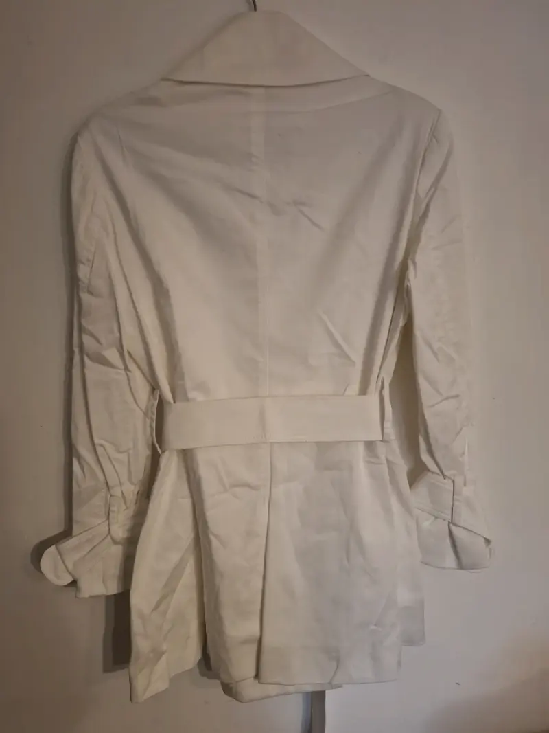 Abrigo trench blanco para mujer Egoiste - 3
