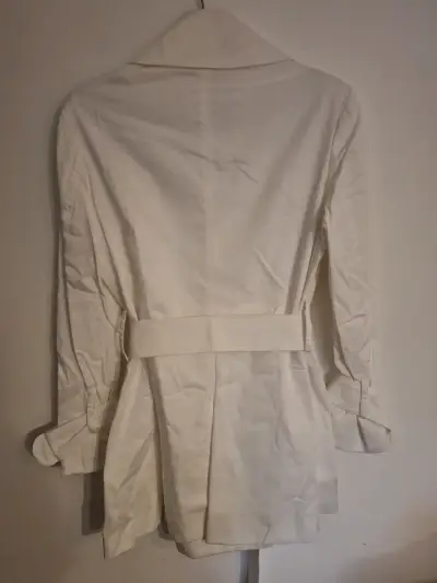 Abrigo trench blanco para mujer Egoiste - miniatura 3