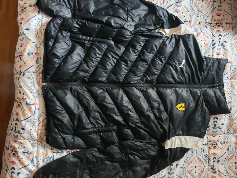 Chaqueta negra Puma Ferrari acolchada para hombre - 2