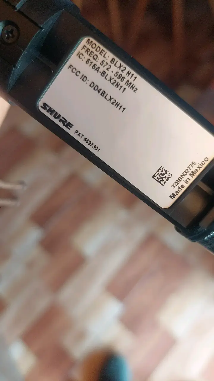 Micrófono Inalámbrico Shure BLX2/SM58